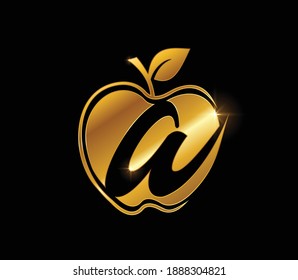 Detail Logo Apple Gold Nomer 19