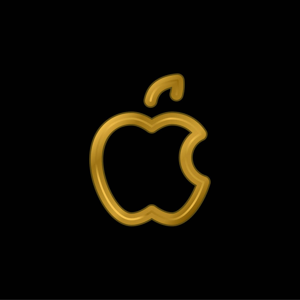 Detail Logo Apple Gold Nomer 23