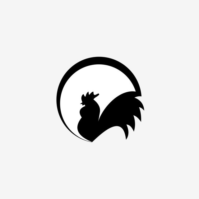 Logo Ayam Hitam Putih - KibrisPDR