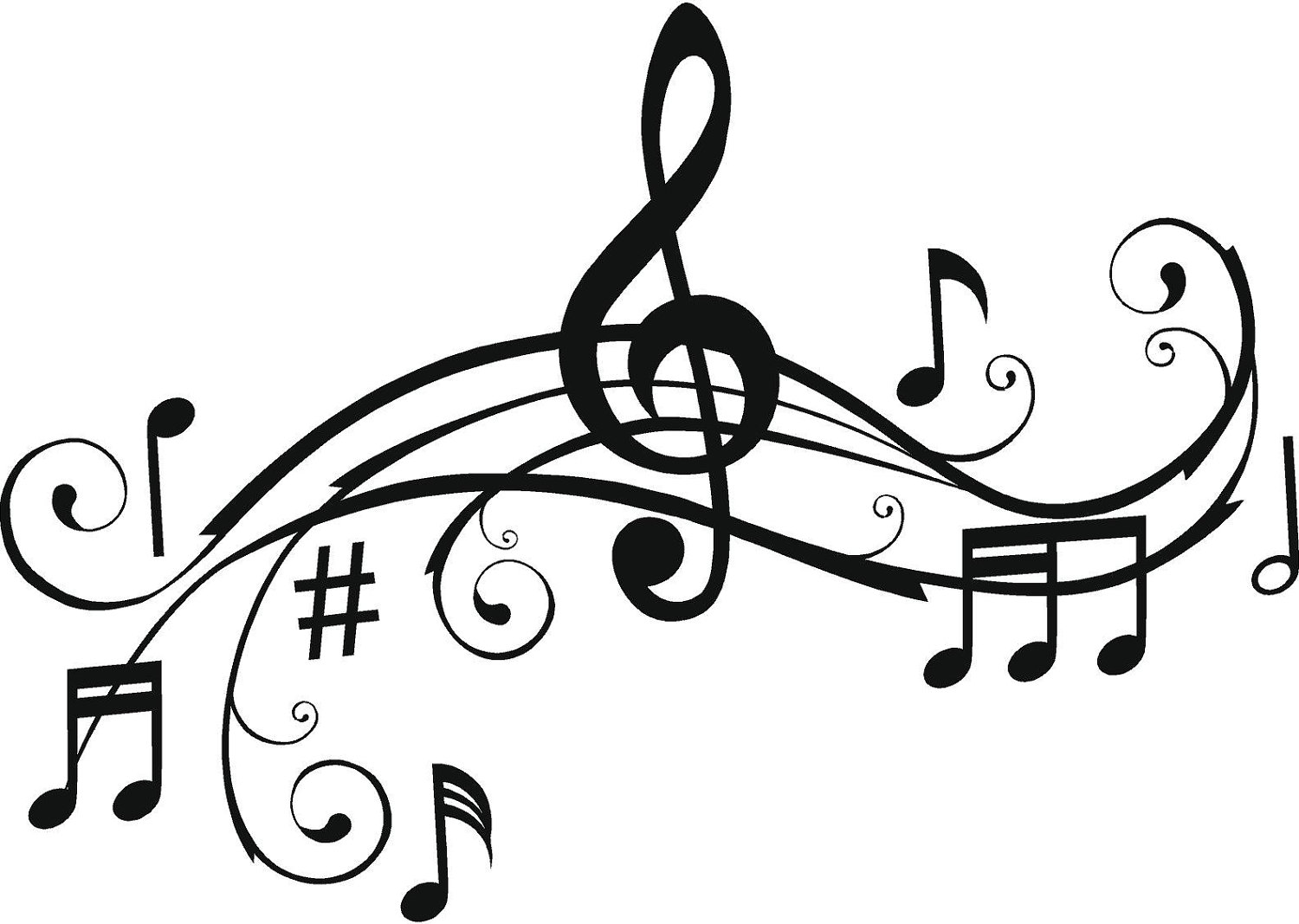 Detail Music Notes Images Free Clip Art Nomer 16