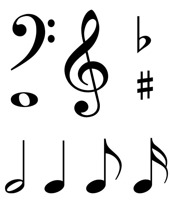 Detail Music Notes Images Free Clip Art Nomer 42