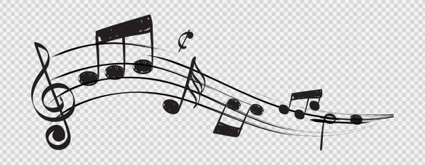 Detail Music Notes On Transparent Background Nomer 10
