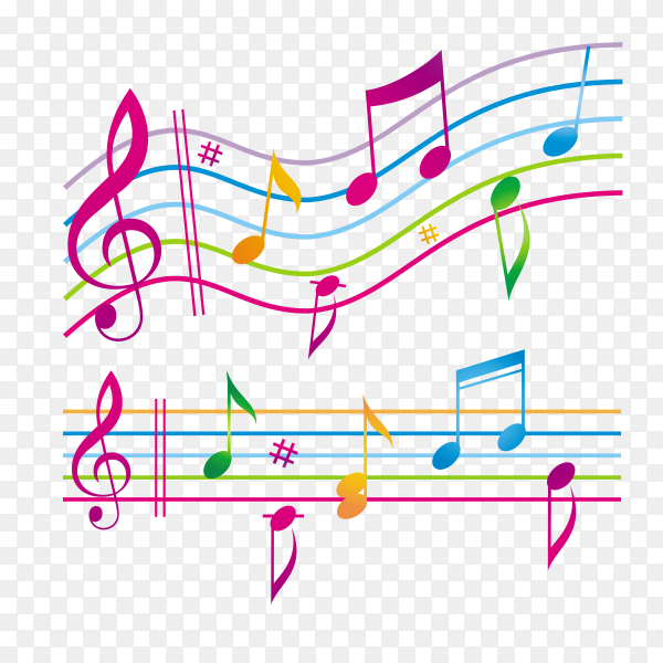 Detail Music Notes On Transparent Background Nomer 28