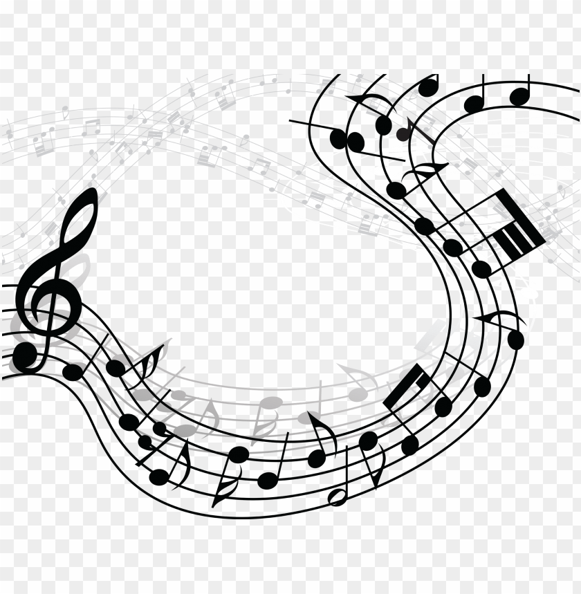 Detail Music Notes On Transparent Background Nomer 6