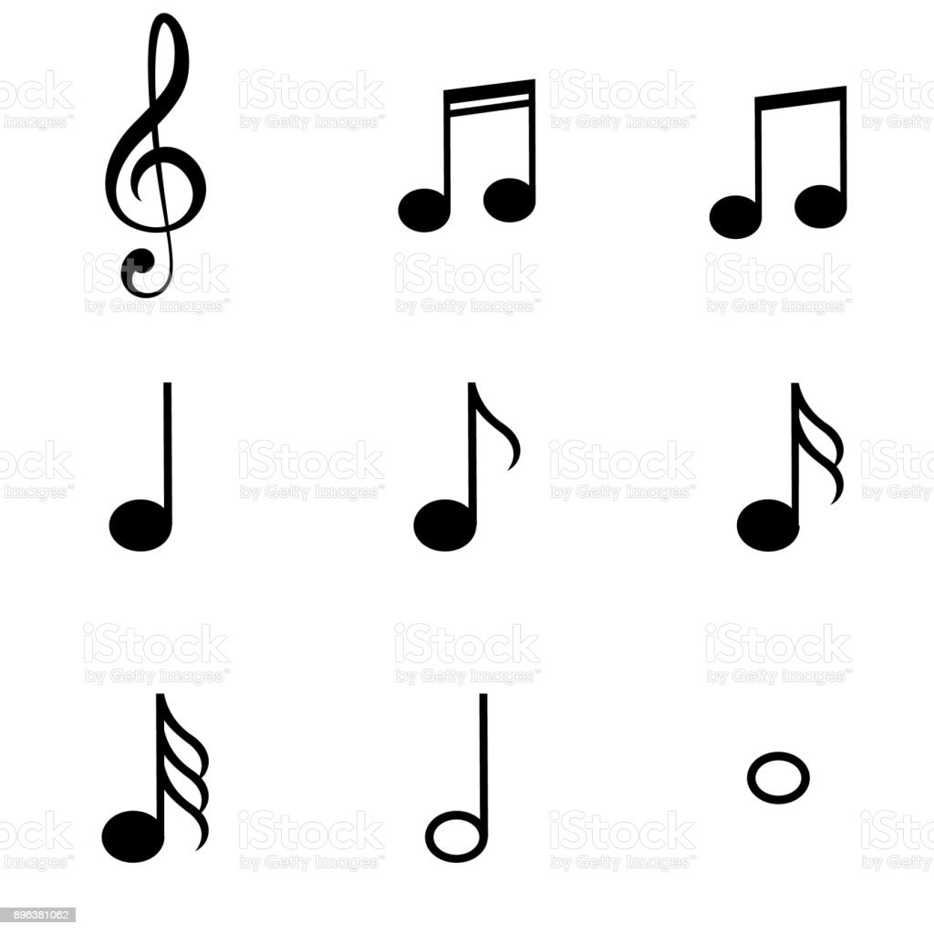 Detail Music Notes Symbol Pictures Nomer 2