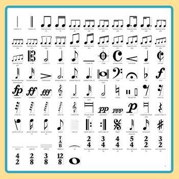 Detail Music Notes Symbol Pictures Nomer 13