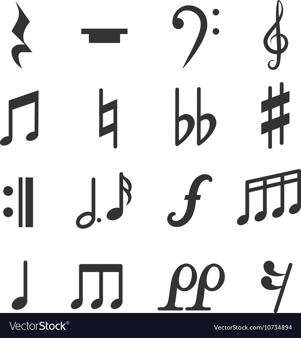 Detail Music Notes Symbol Pictures Nomer 6