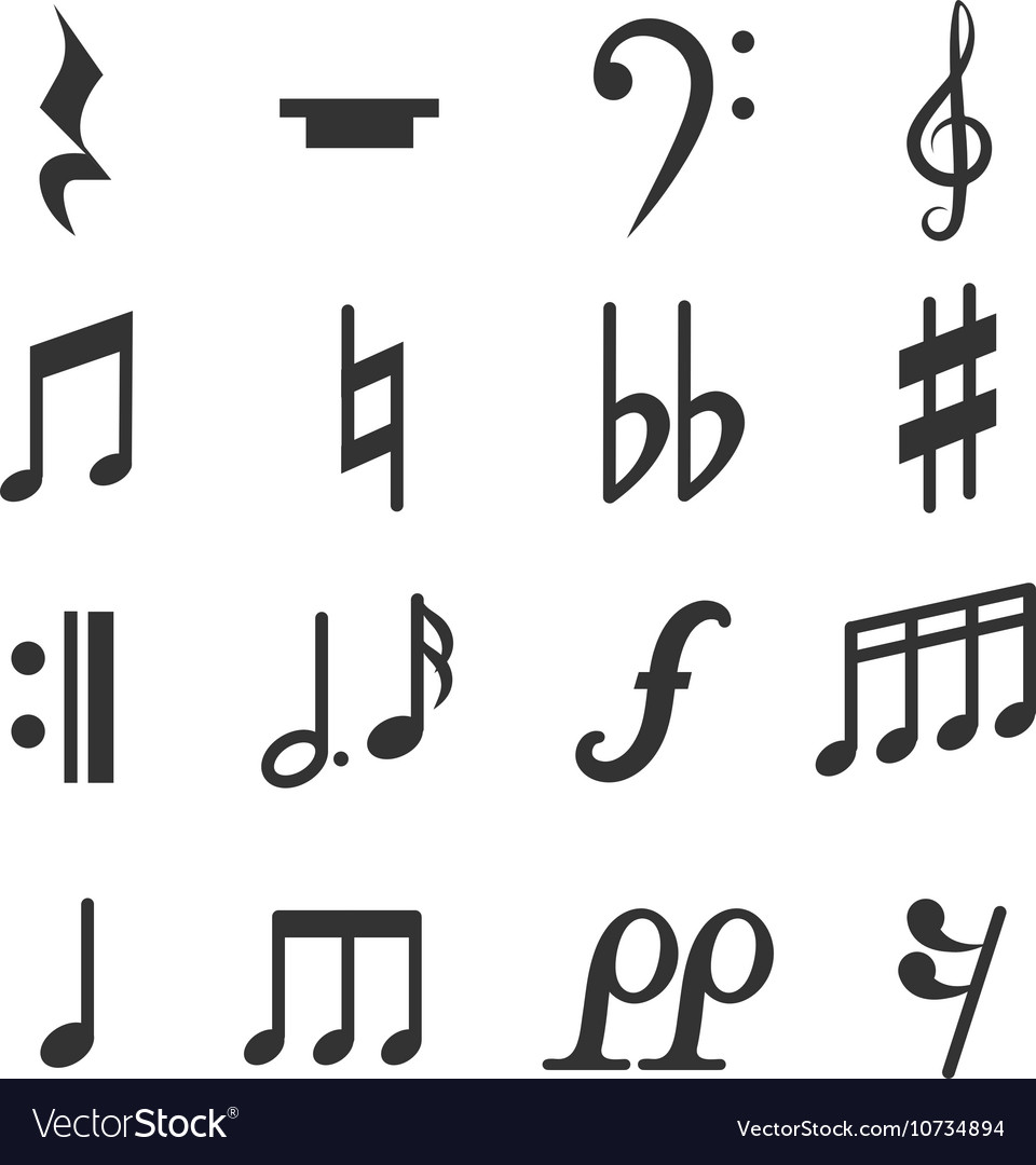 Detail Music Notes Symbols Images Nomer 2
