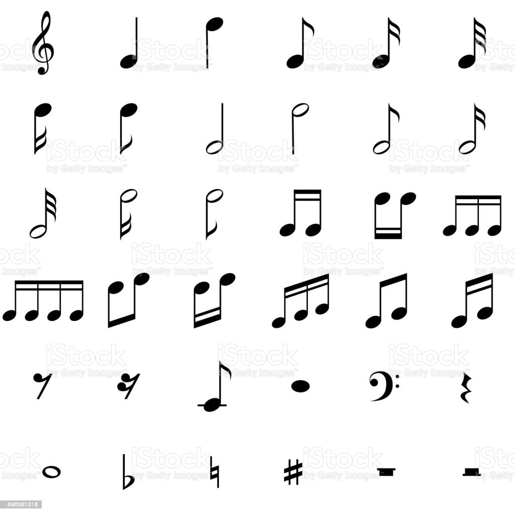 Detail Music Notes Symbols Images Nomer 14