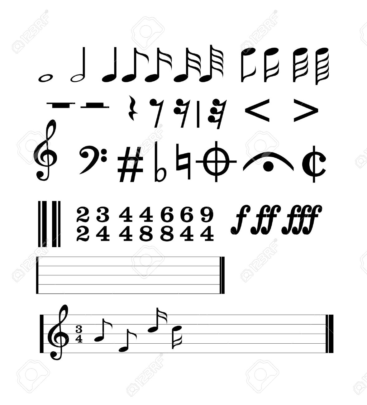 Detail Music Notes Symbols Images Nomer 47