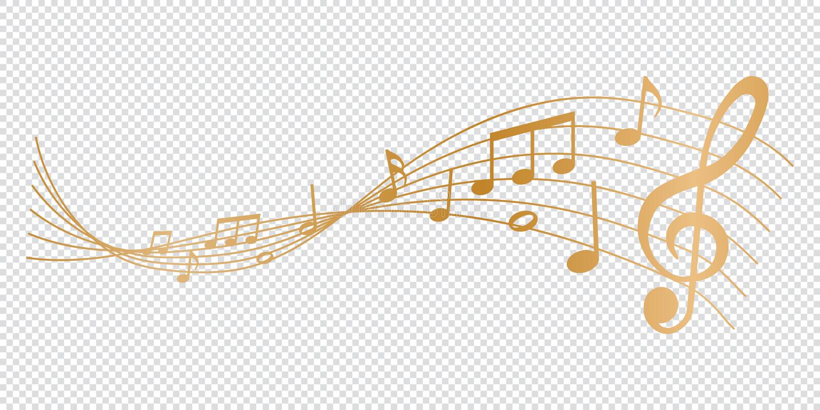 Detail Music Notes Vector Transparent Nomer 6