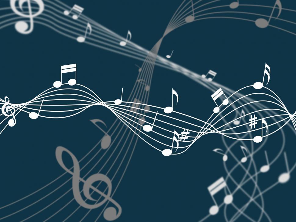 Detail Musical Notes Background Images Nomer 30