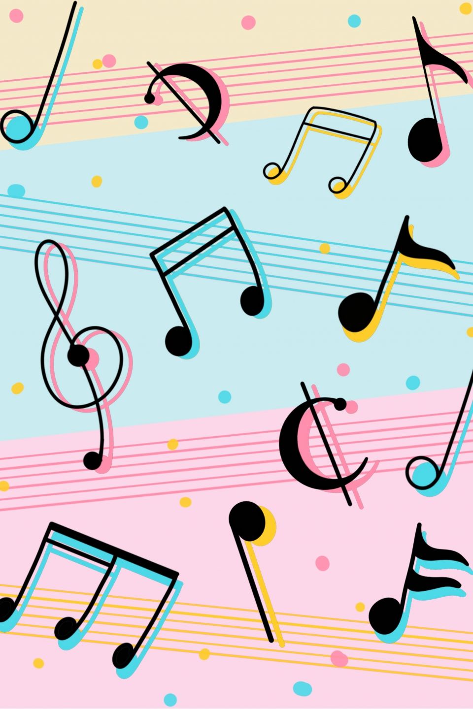 Detail Musical Notes Background Images Nomer 5