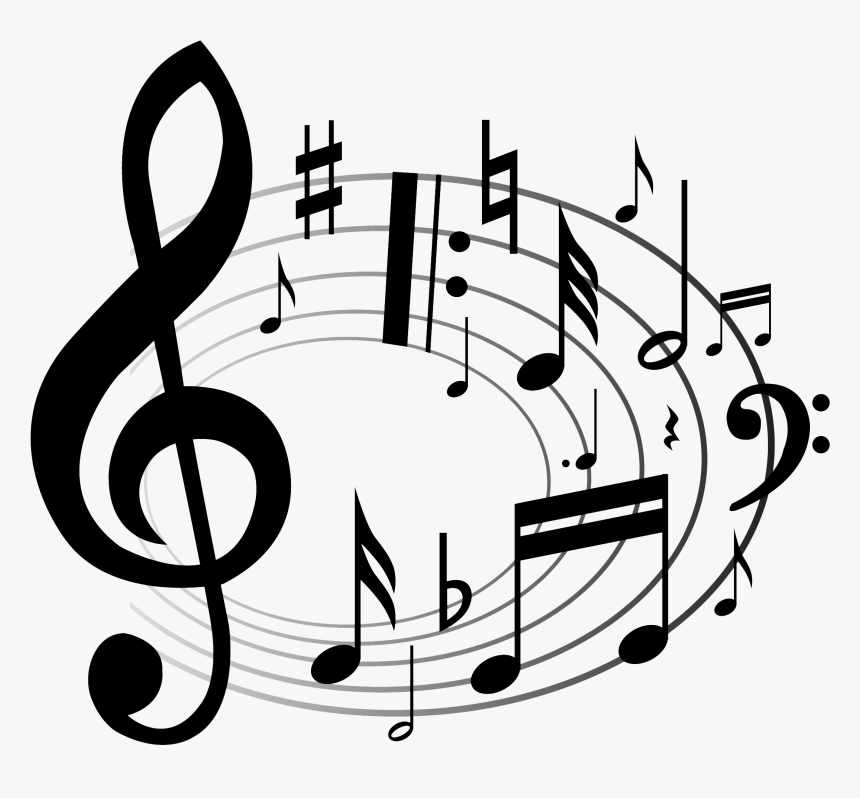 Detail Musical Notes Clip Art Transparent Background Nomer 23