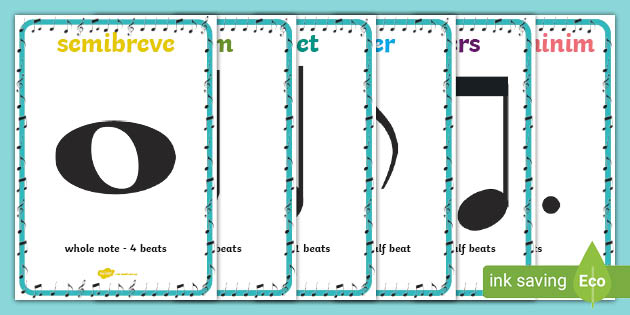 Detail Musical Notes Images And Names Nomer 42