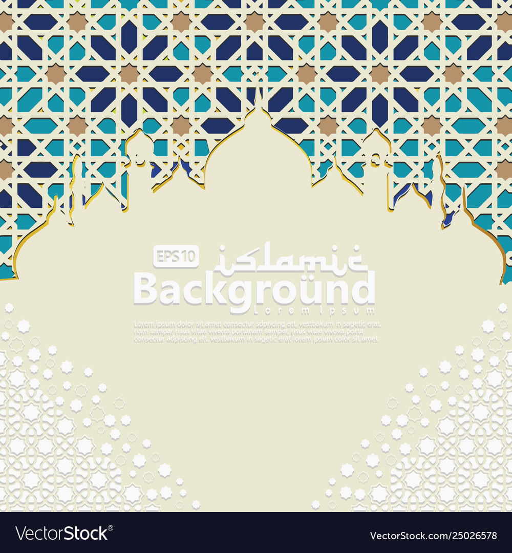 Detail Muslim Background Vector Nomer 13