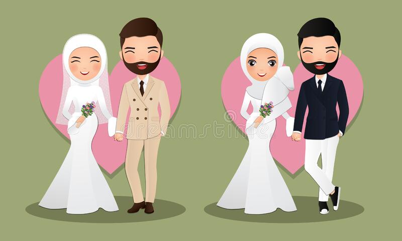 Detail Muslim Cartoon Wedding Nomer 24