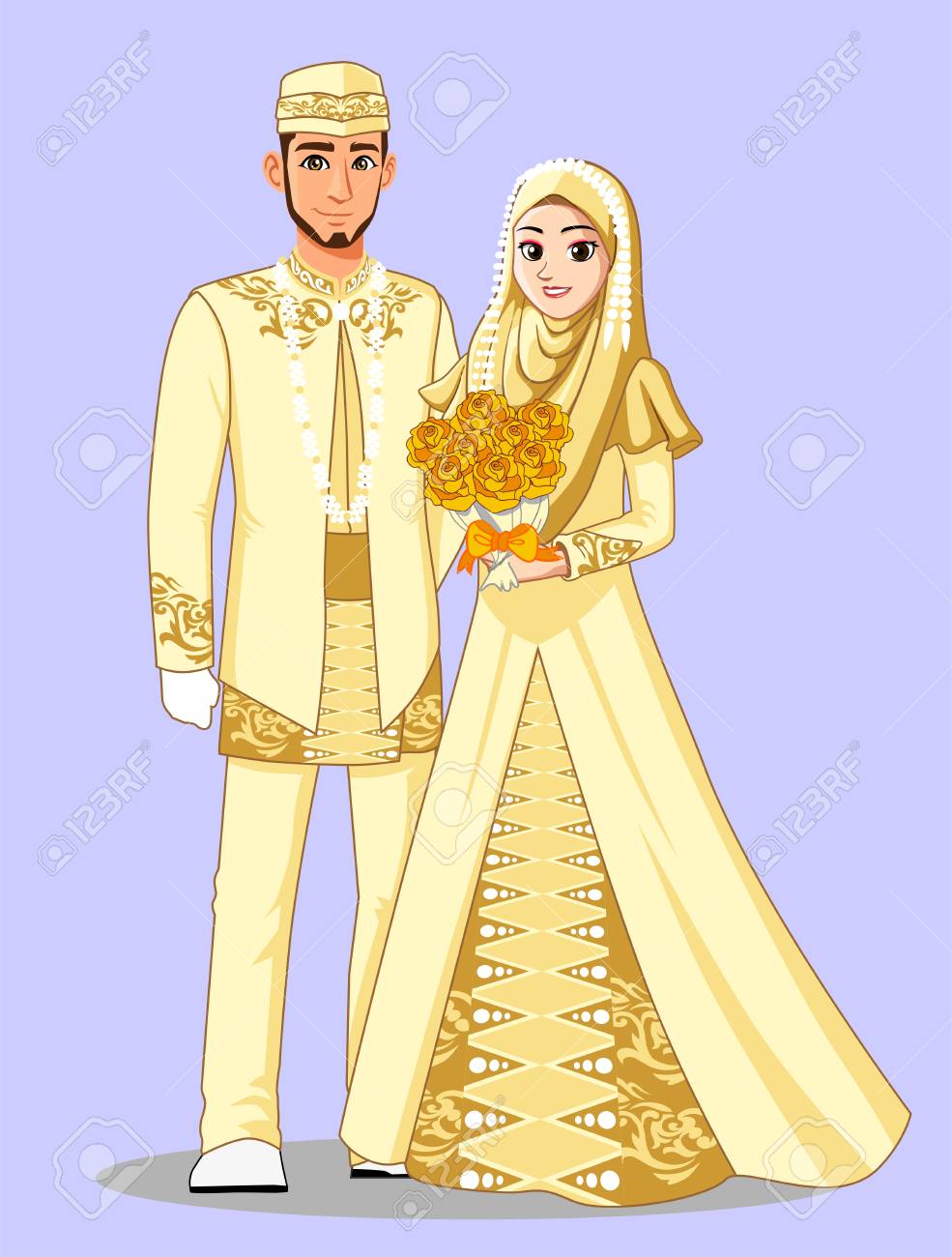 Detail Muslim Cartoon Wedding Nomer 41