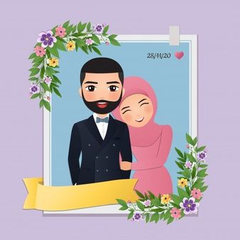 Detail Muslim Cartoon Wedding Nomer 42