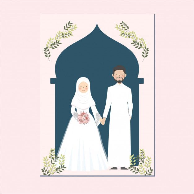 Detail Muslim Cartoon Wedding Nomer 49