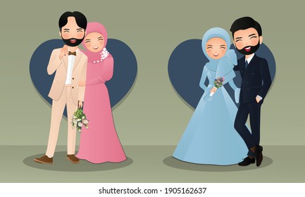 Detail Muslim Cartoon Wedding Nomer 55