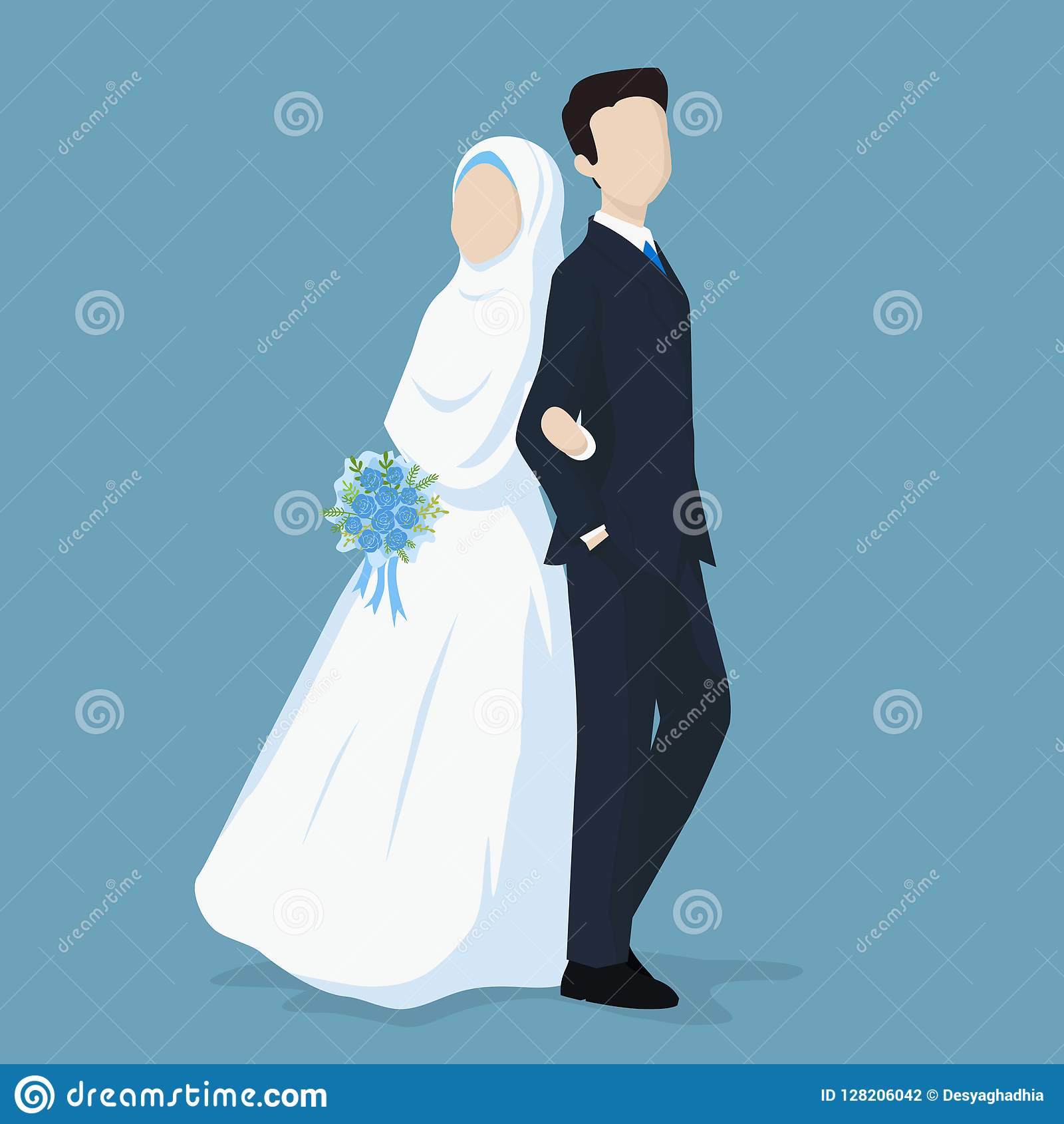 Detail Muslim Cartoon Wedding Nomer 8