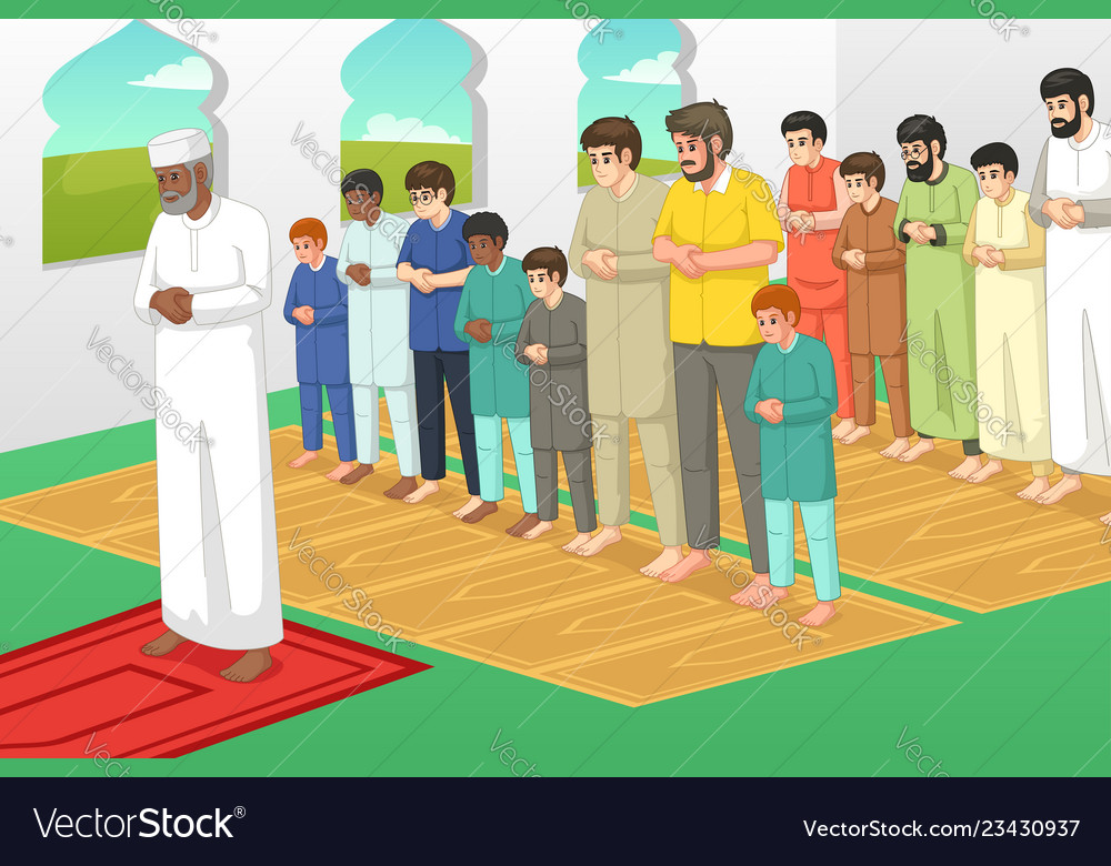 Detail Muslim Praying Clipart Nomer 18