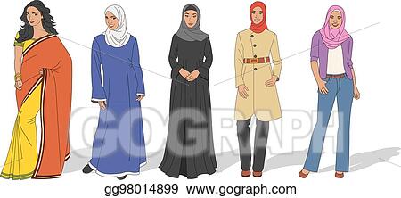 Detail Muslim Woman Clipart Nomer 25