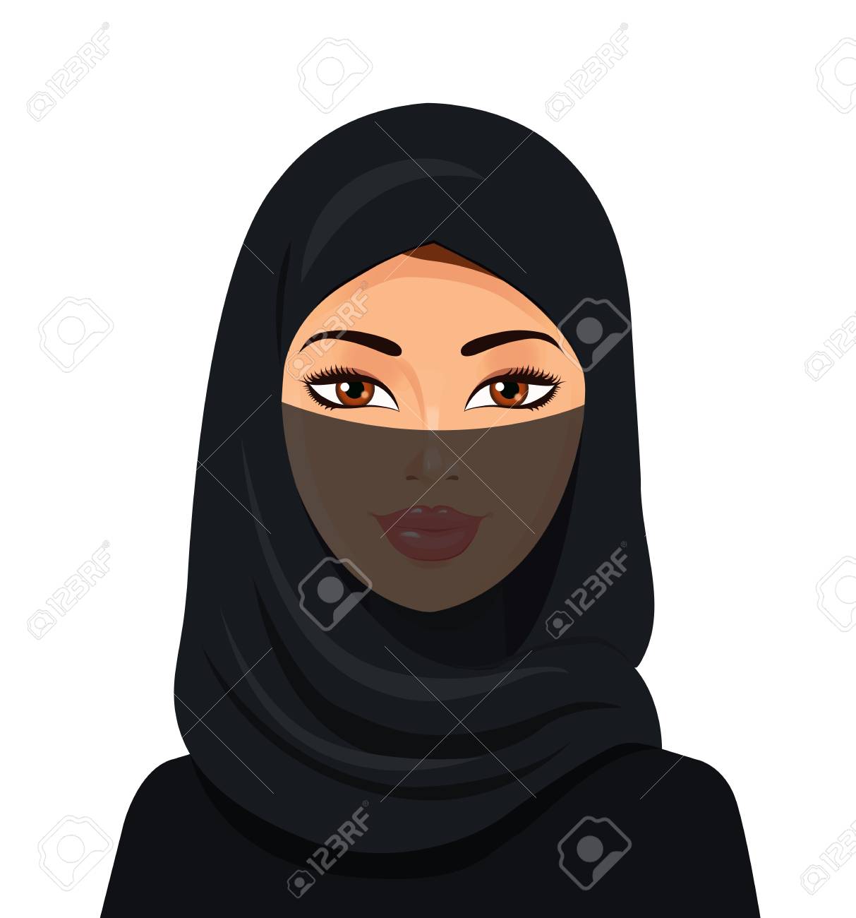 Detail Muslim Woman Clipart Nomer 42