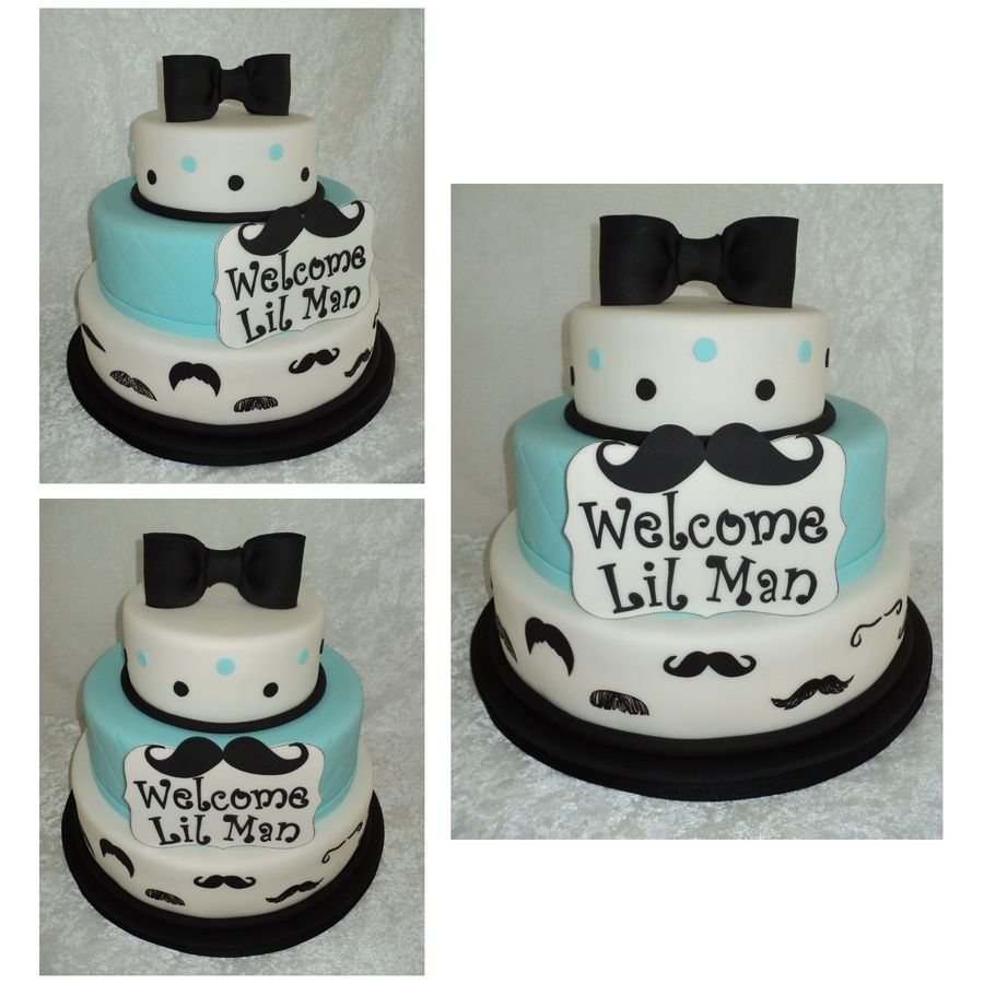 Mustache Baby Shower Cake Ideas - KibrisPDR