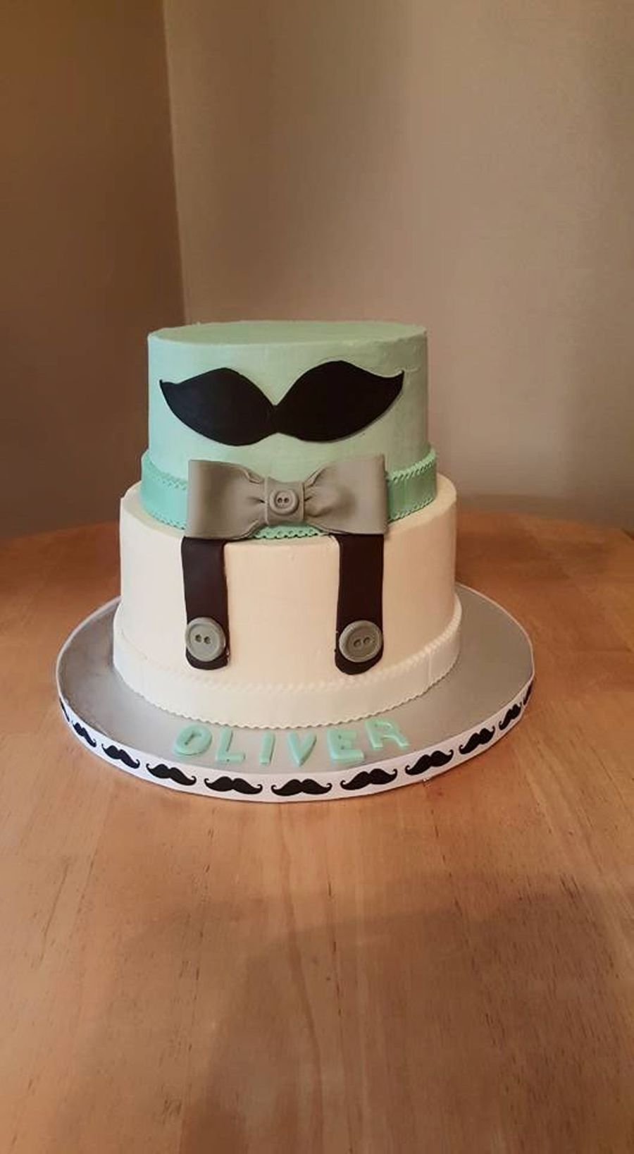 Detail Mustache Baby Shower Cake Ideas Nomer 15