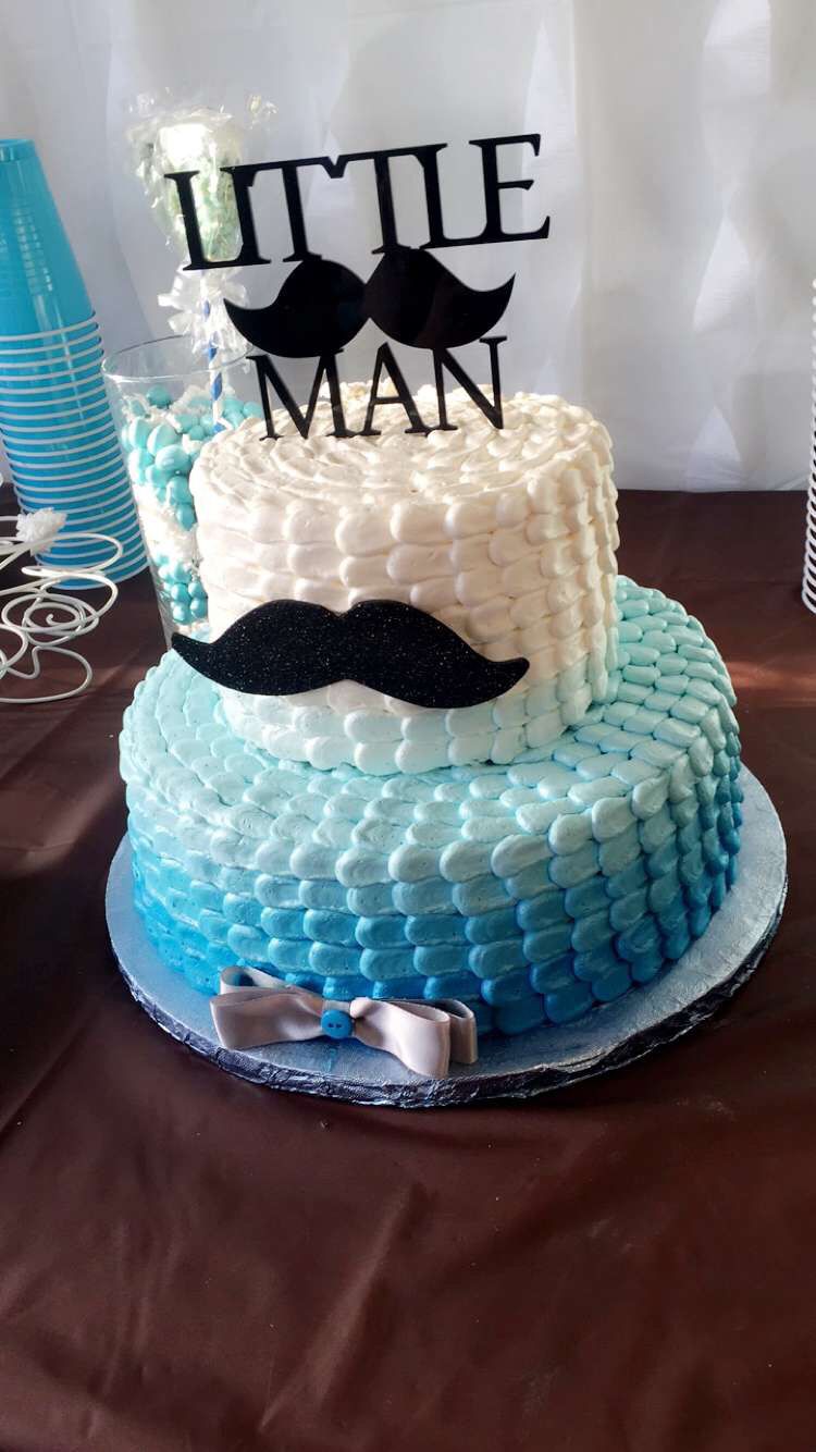 Detail Mustache Baby Shower Cake Ideas Nomer 3