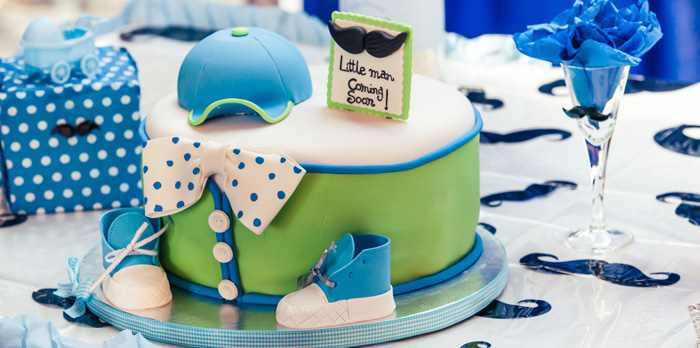 Detail Mustache Baby Shower Cake Ideas Nomer 44