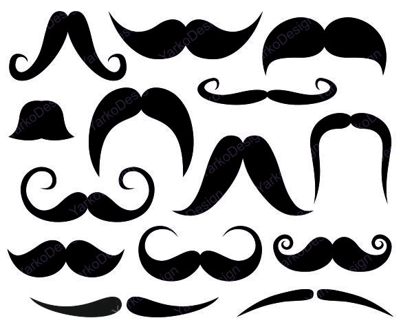 Detail Mustache Clipart Nomer 17