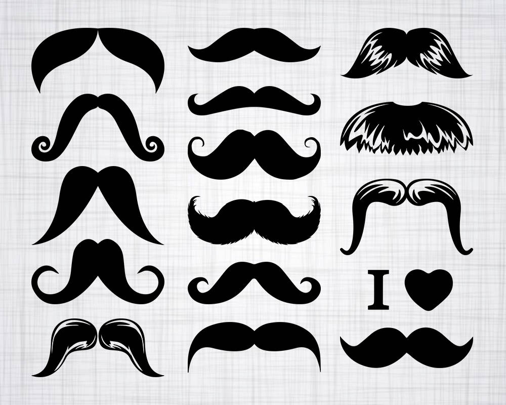 Detail Mustache Clipart Nomer 49