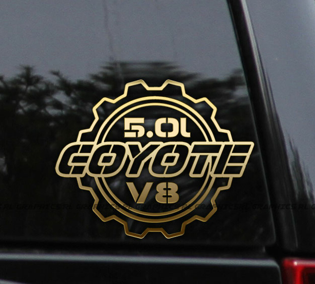 Detail Mustang Coyote Sticker Nomer 39