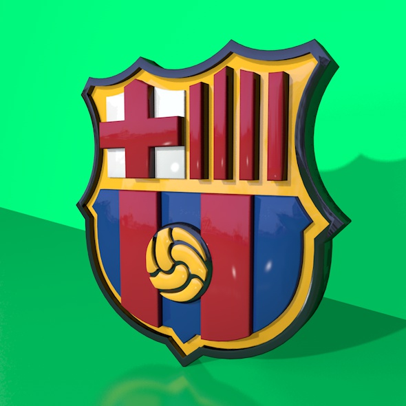 Detail Logo Barca 3d Nomer 2