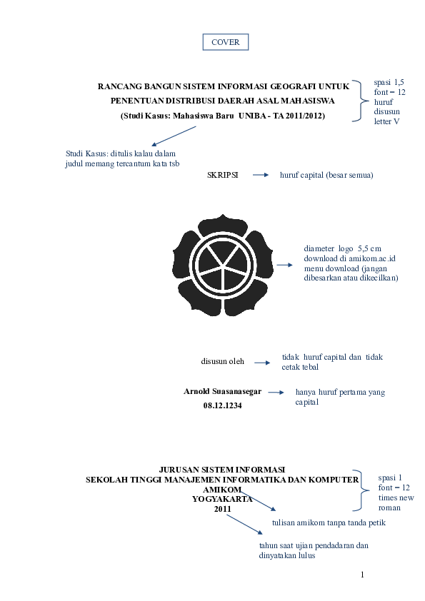 Detail Logo Baru Amikom Nomer 44