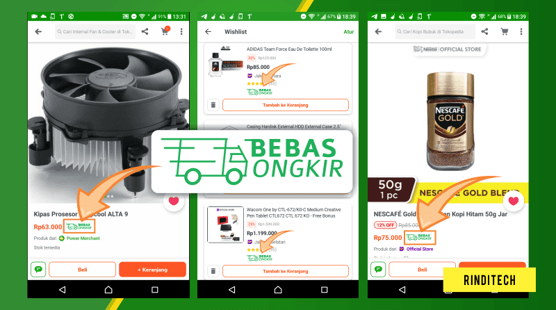 Logo Bebas Ongkir Tokopedia Png - 58+ Koleksi Gambar