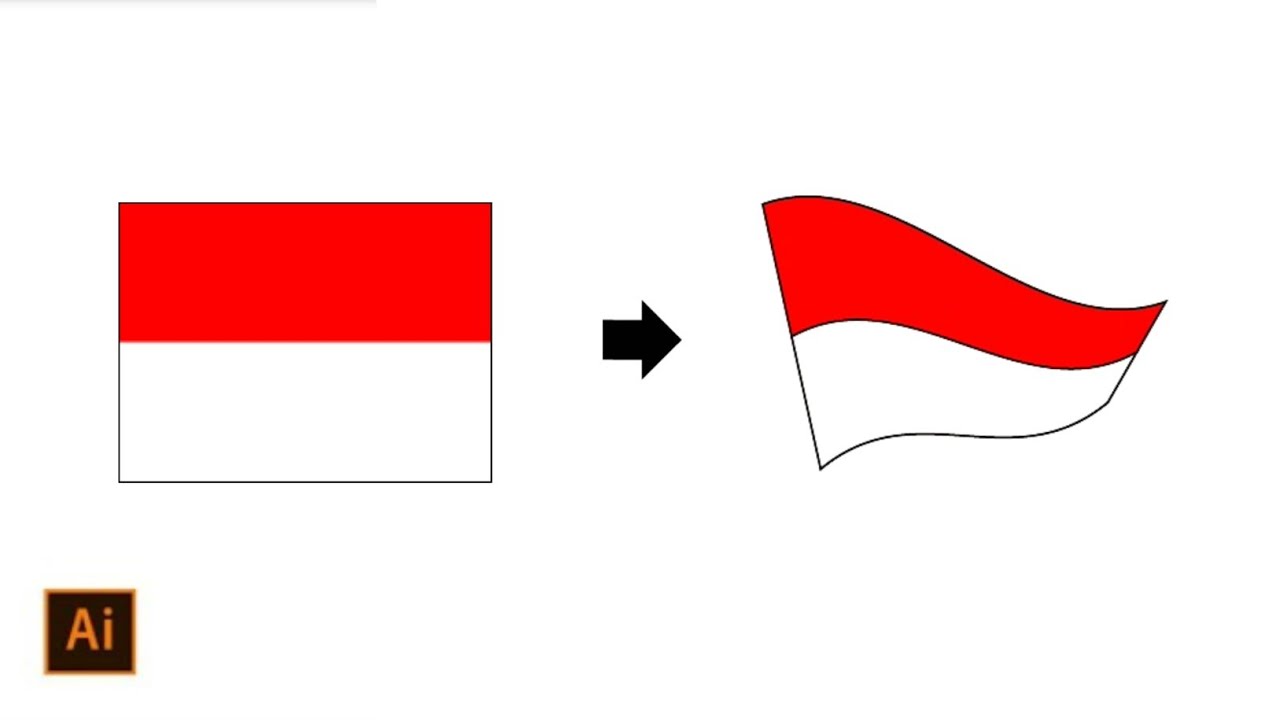 Detail Logo Bendera Merah Putih Berkibar Nomer 3