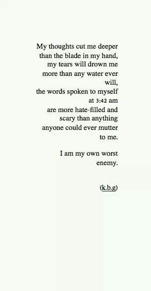 Detail My Own Worst Enemy Quotes Nomer 7