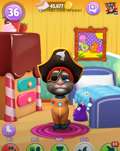 Detail My Talking Tom Level 1000 Nomer 31