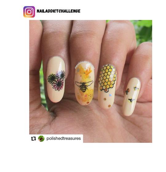 Detail Nail Art Bunga Matahari Nomer 54