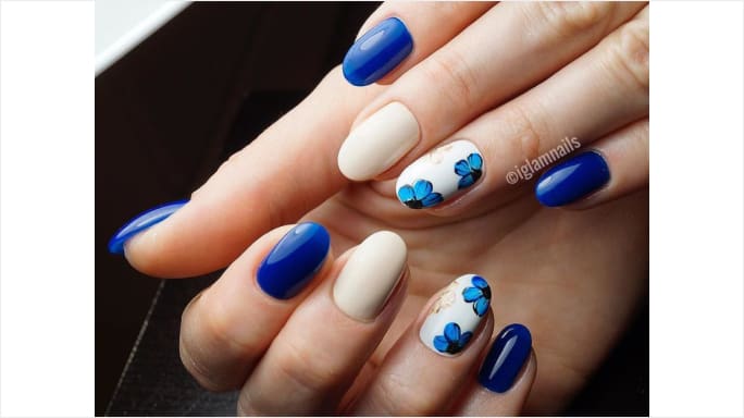 Detail Nail Art Bunga Simple Nomer 49