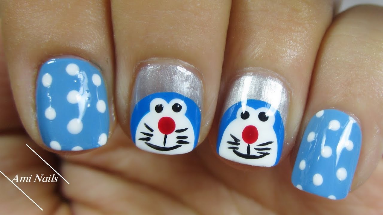 Nail Art Doraemon - KibrisPDR