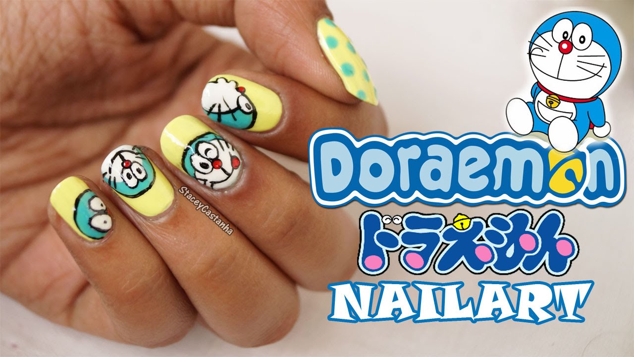 Detail Nail Art Doraemon Nomer 12