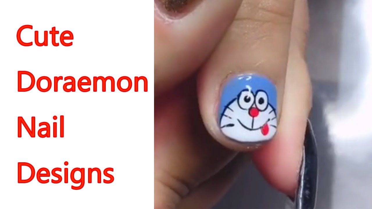 Detail Nail Art Doraemon Nomer 18