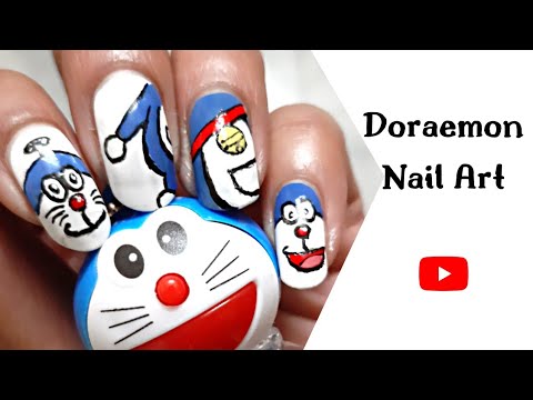 Detail Nail Art Doraemon Nomer 21