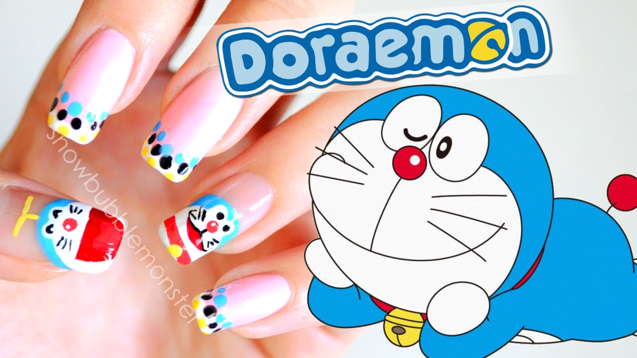 Detail Nail Art Doraemon Nomer 23