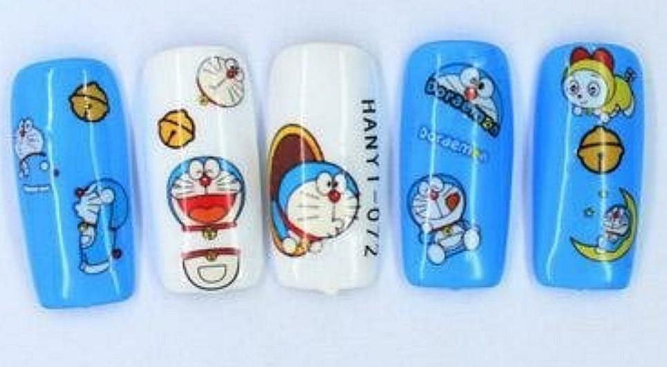 Detail Nail Art Doraemon Nomer 26